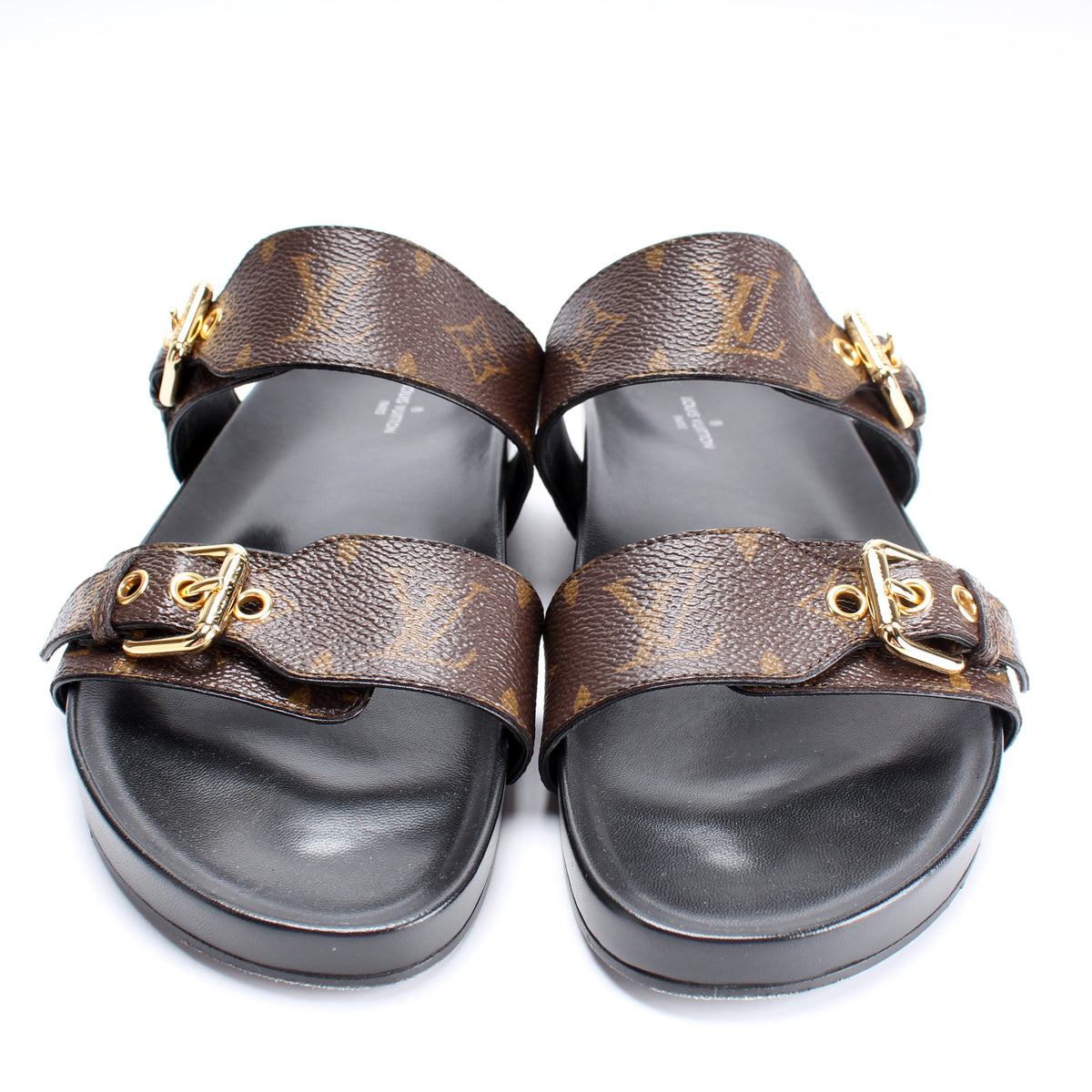 Louis Vuitton Bom Dia Mule Gold Bom Dia Flat Mules Monogram