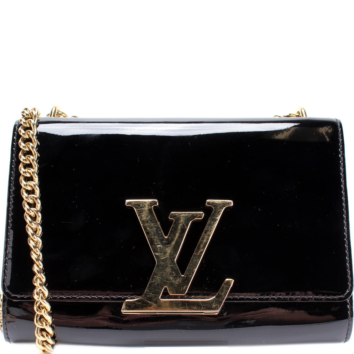 Louise MM Chain Bag Patent Leather