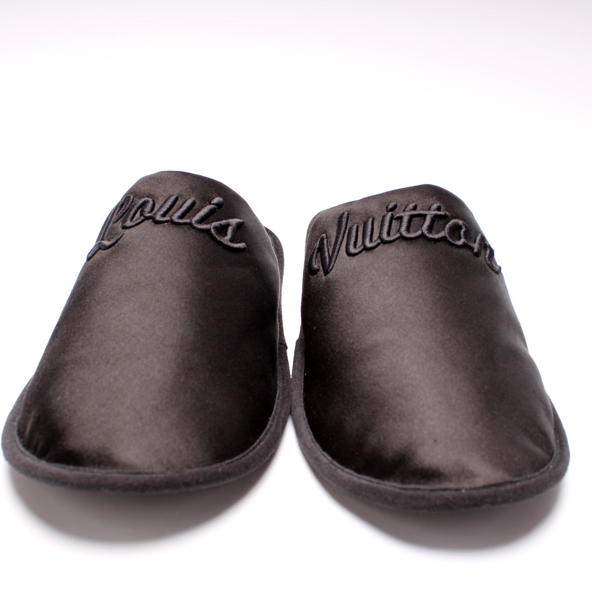 Satin LV Suite Mule Flats Size 38-39