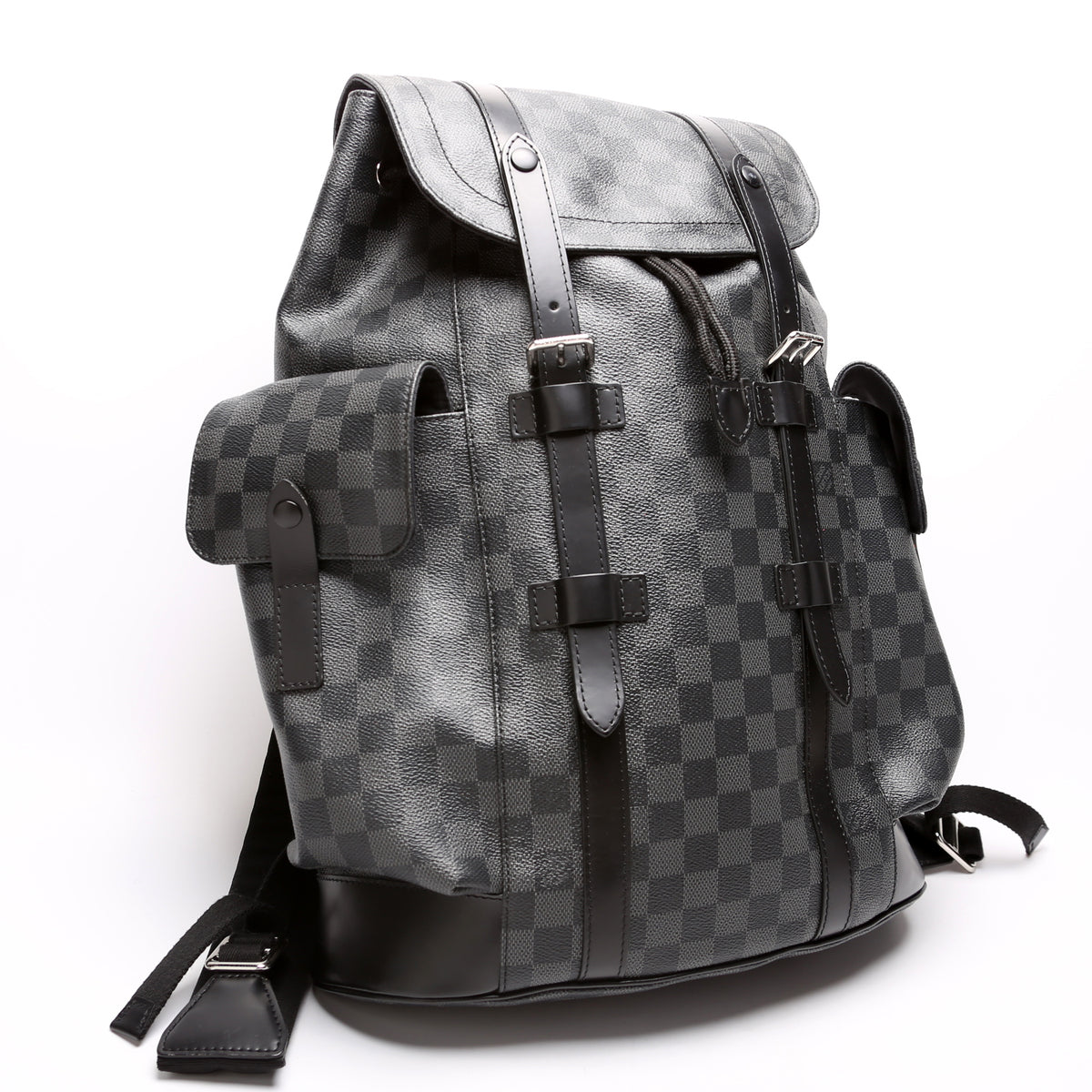 louis vuitton christopher pm graphite neon backpack Christopher MM Backpack Damier Graphite