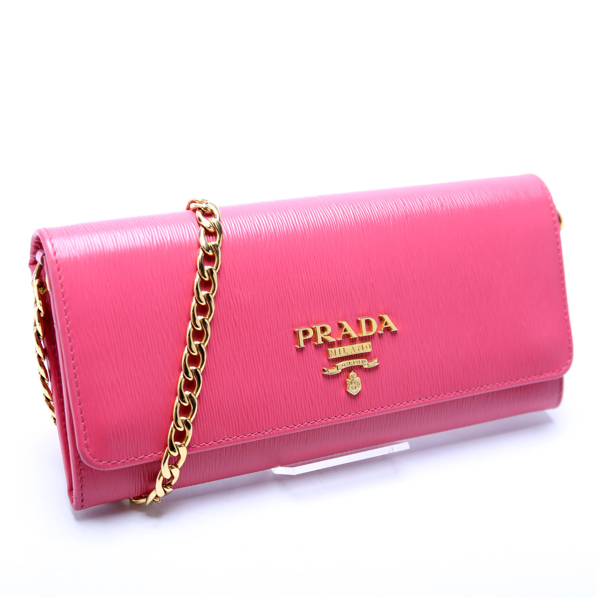 Pink Prada 1bp290 Vitello Move Chain Wallet 1BP290