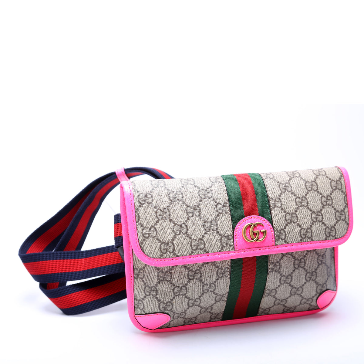 GUCCI
花デザインの片耳用ピアス 752597 GG Supreme Ophidia Small Belt Bag