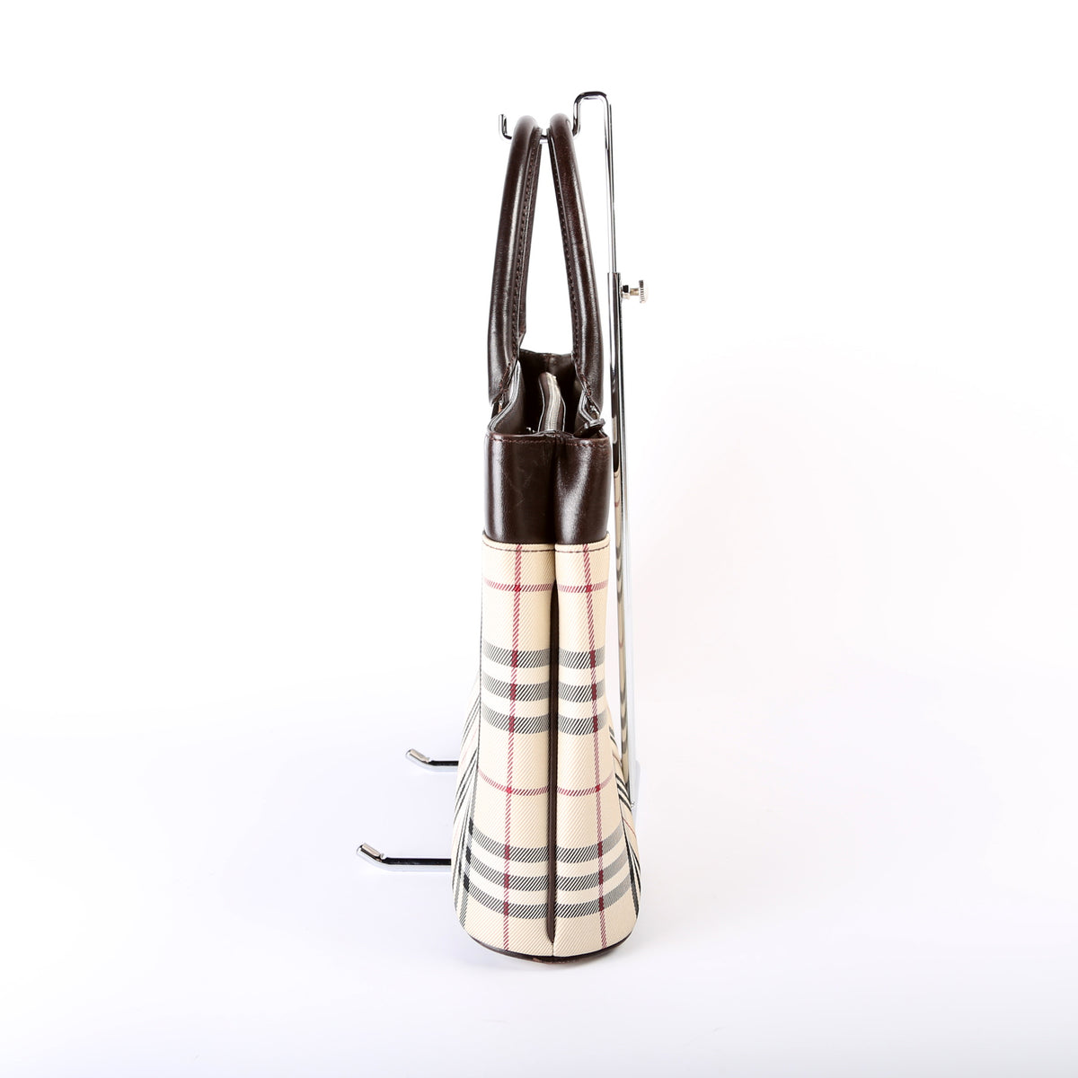 Beige & Multicolour House Check Tote