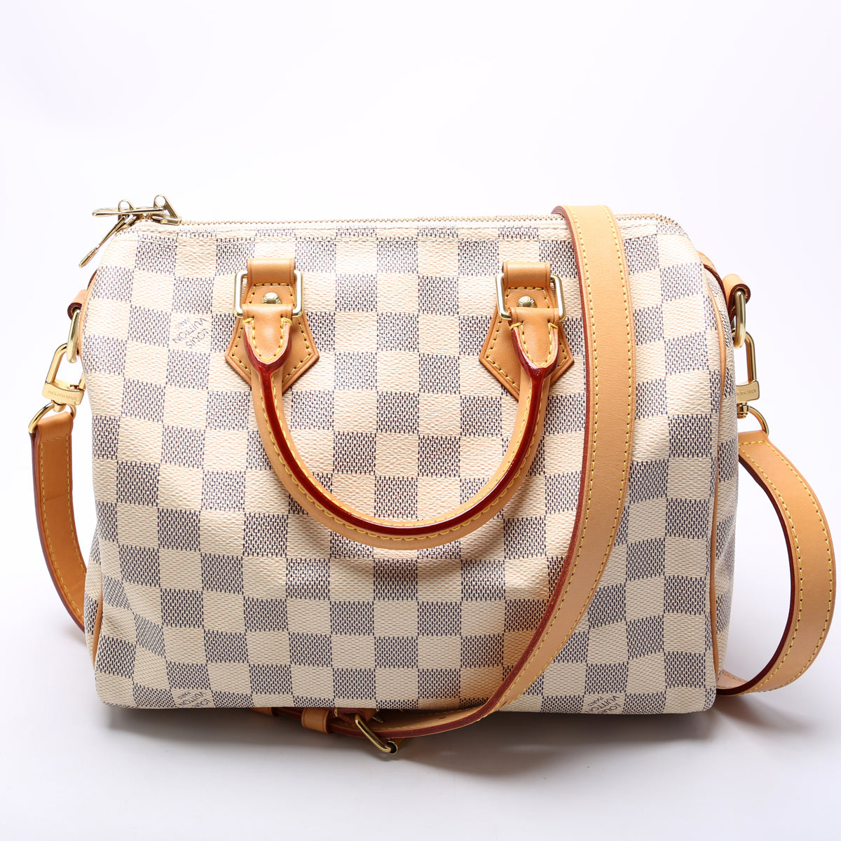 Speedy 25 Bandouliere Damier Azur