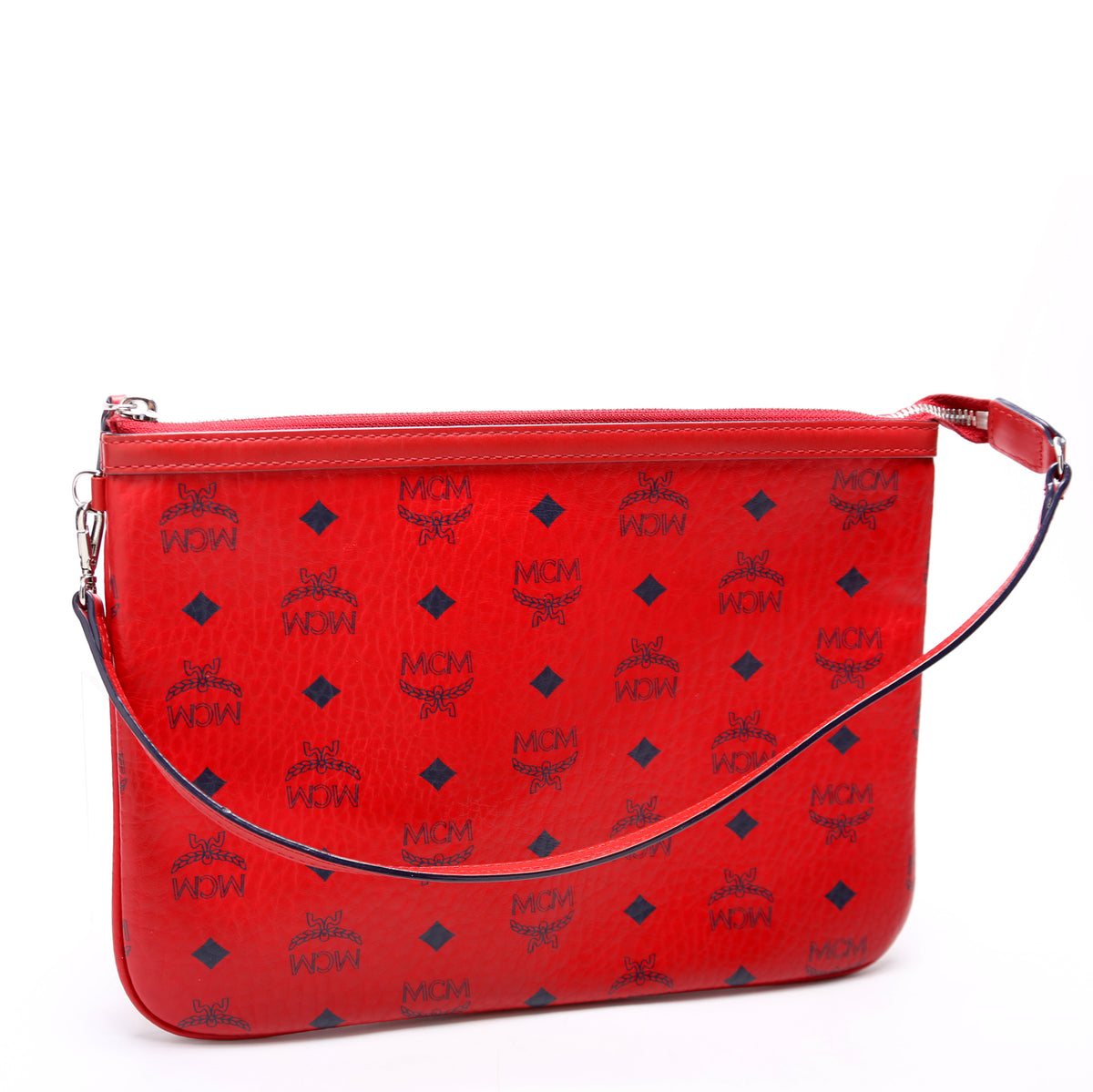 Visetos Large Zip Pouch Red