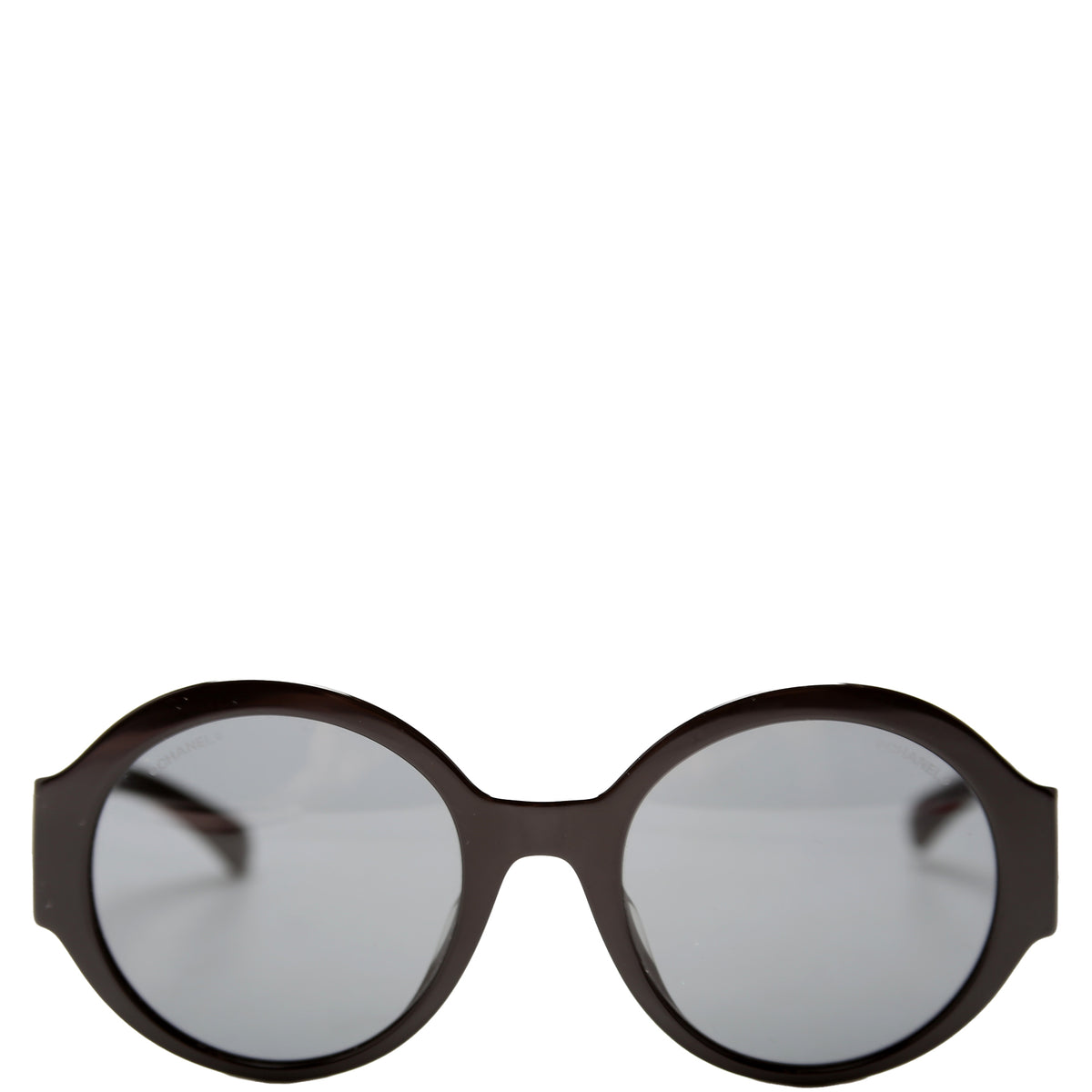 CHANEL サングラス 5410-A 5410-A Round Sunglasses Black