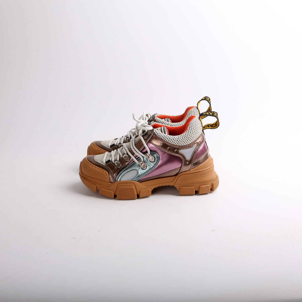 Gucci Flashtreck Sneakers Gucci X SEGA Nylon Suede Calfskin Mens Flashtrek Sneakers 7  main image 2