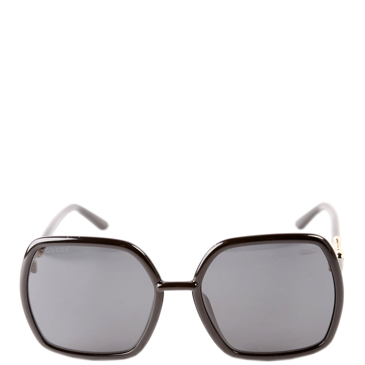 New  Authentic Gucci GG0890SA 001 Black Oversized Sunglasses GG0890SA Oversized Square Horsebit Sunglasses Black main image 2