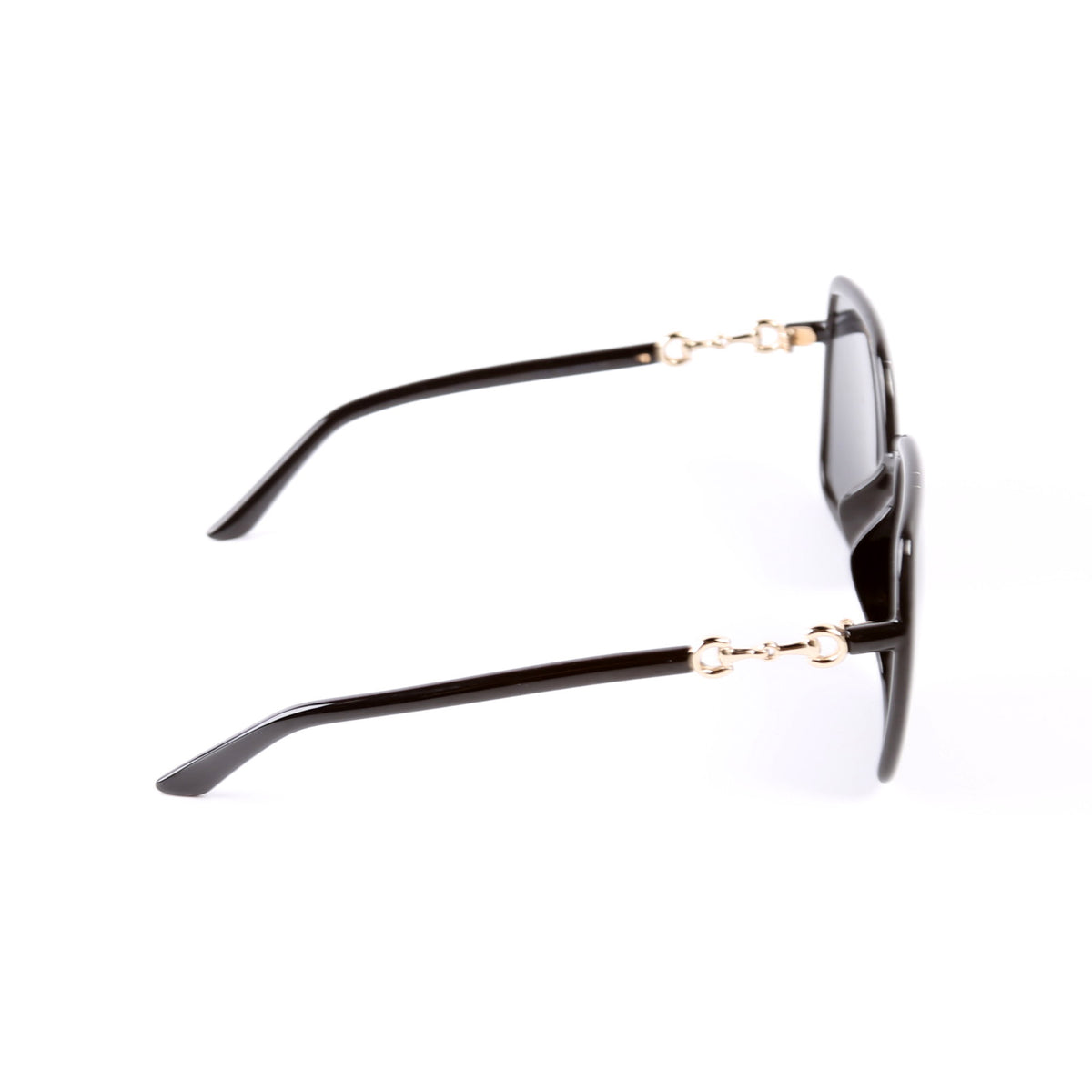 GG0890SA Oversized Square Horsebit Sunglasses Black