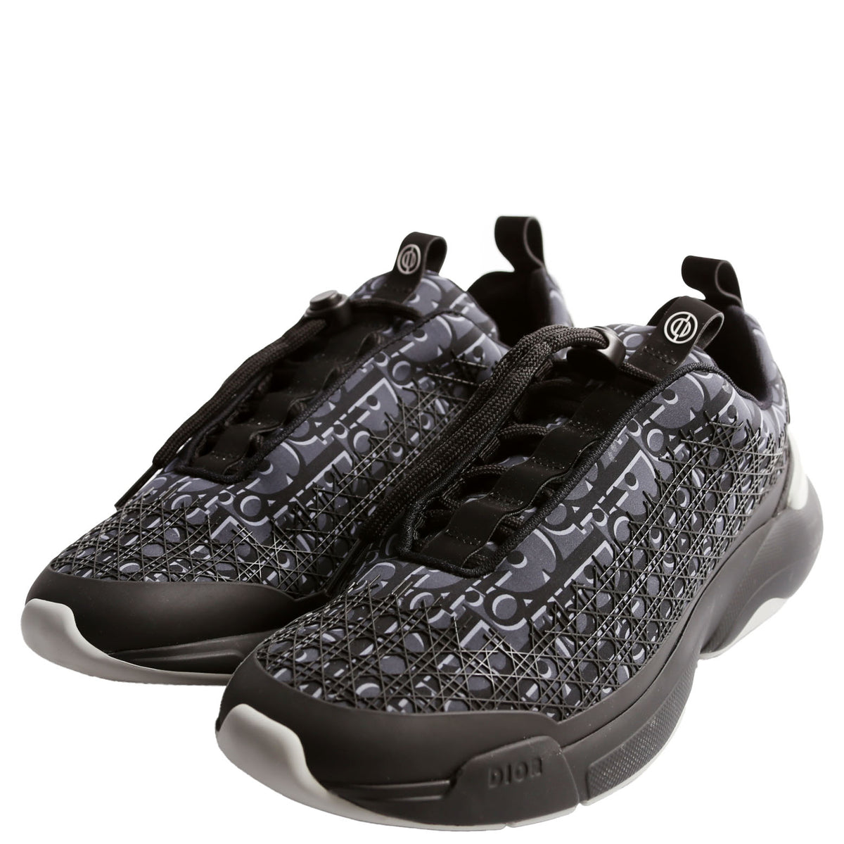 B24 Oblique Sneakers Size 42 Gray/Black