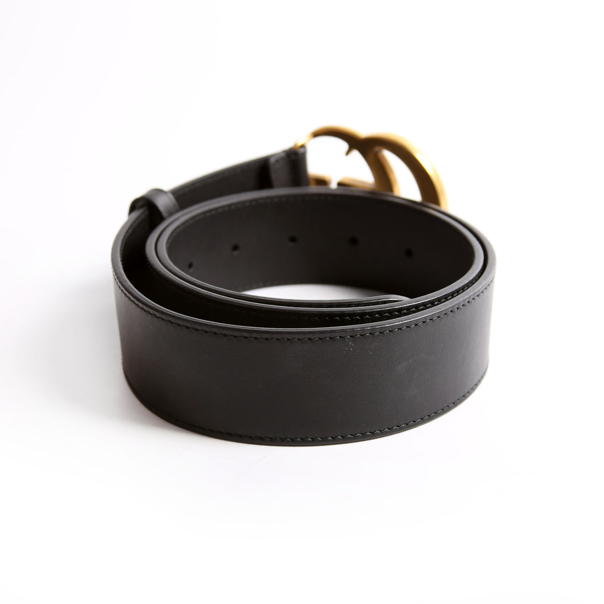 400593 Marmont GG Leather Belt Size 85/34 Black display picture 3