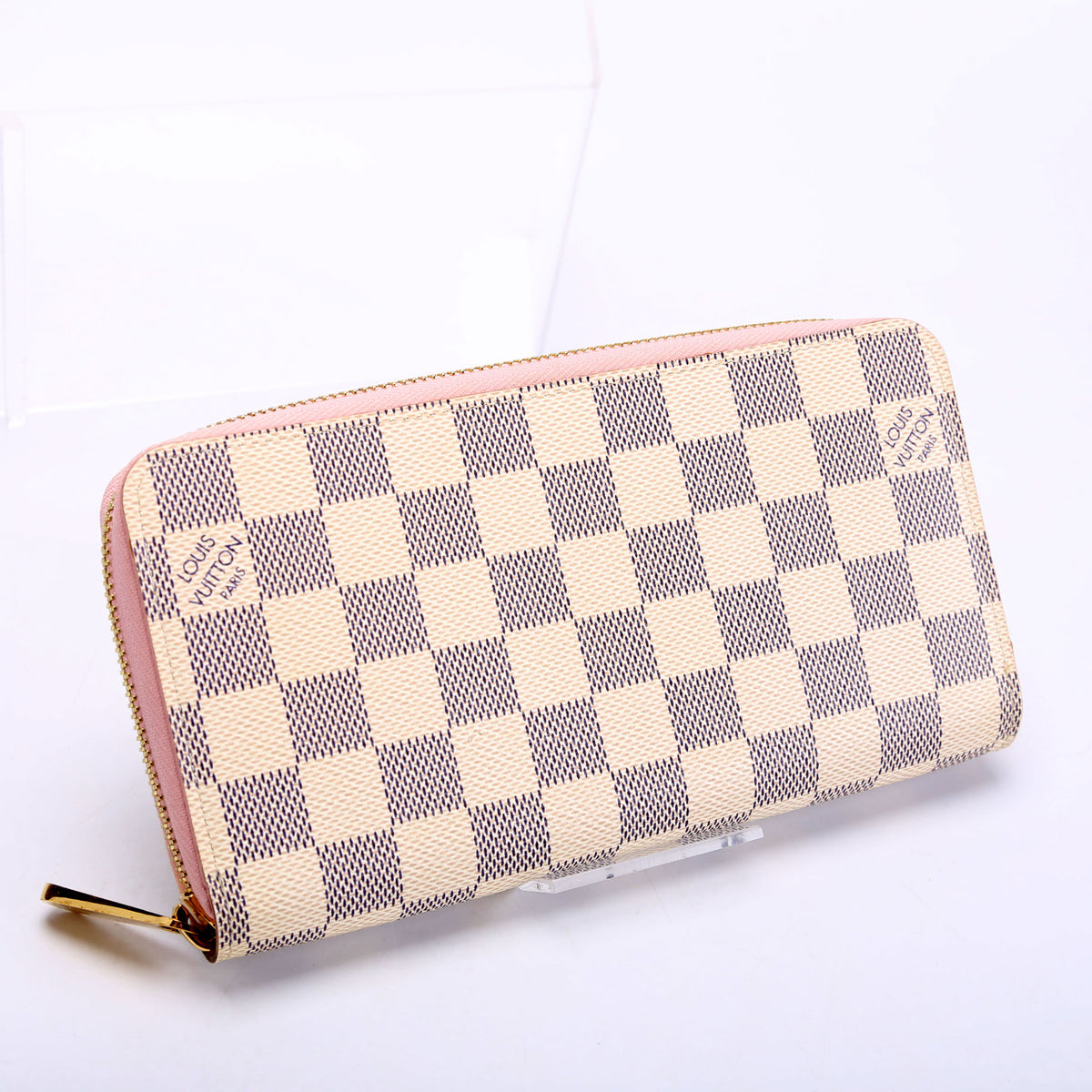 Zippy Wallet Damier Azur Pink