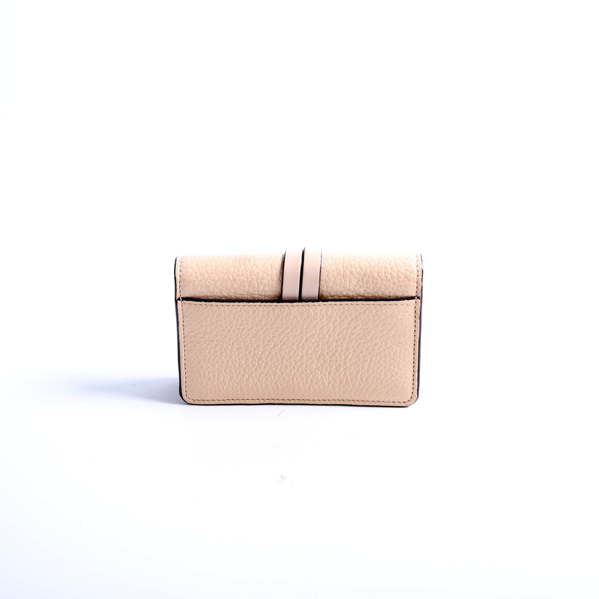 ★Chloe★ Alphabet Card Holder Cement Pink CHC21WP944F576J5 Chloé Alphabet Card Holder In Grained Leather in Cement pink