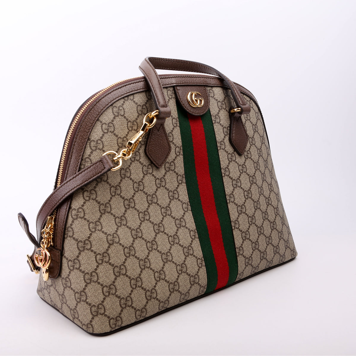 524533 Ophidia Medium Top Handle Brown