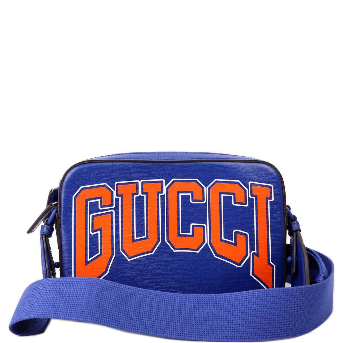 774453 Shanghai Interlocking G Camera Bag Blue