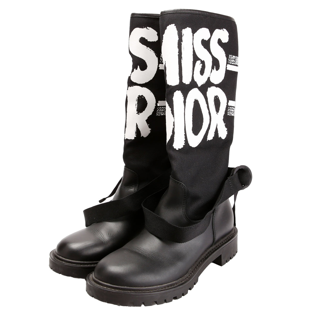D-Major Miss Dior Ankle Boots Size 36 Black/White
