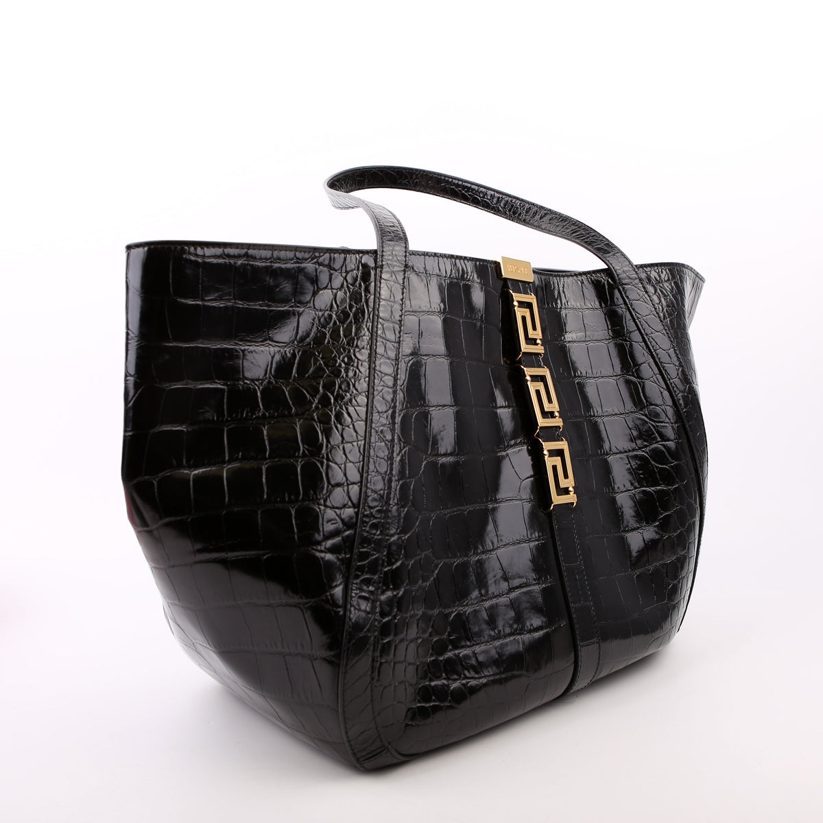 【MOMA NY】VERSACEグレカゴッテス クロコ型押し2WAY HB MOMA NY】VERSACEグレカゴッテス クロコ型押し2WAY HB MOMA NY