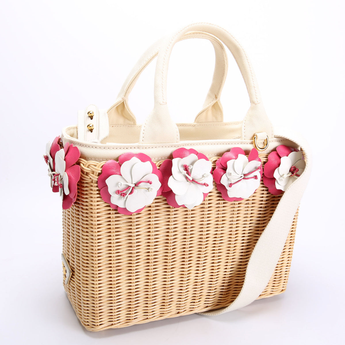 1BG835 Midollino Flower Basket Tote