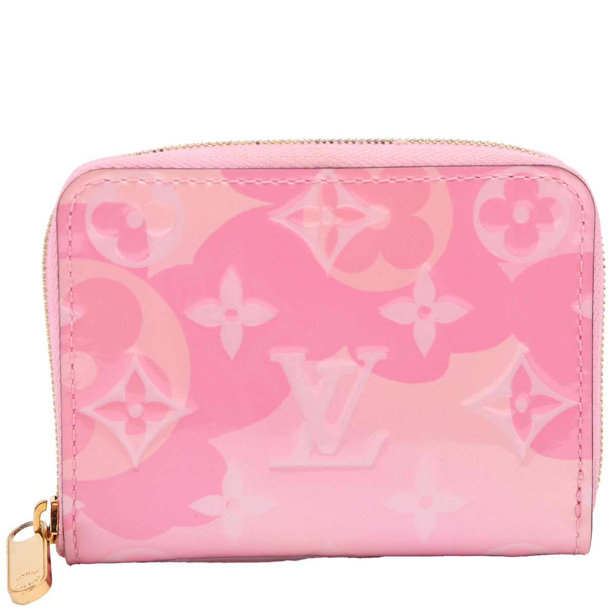 LOUIS VUITTON ヴェルニ ケース ピンク Zippy Coin Purse Valentine Vernis Pink