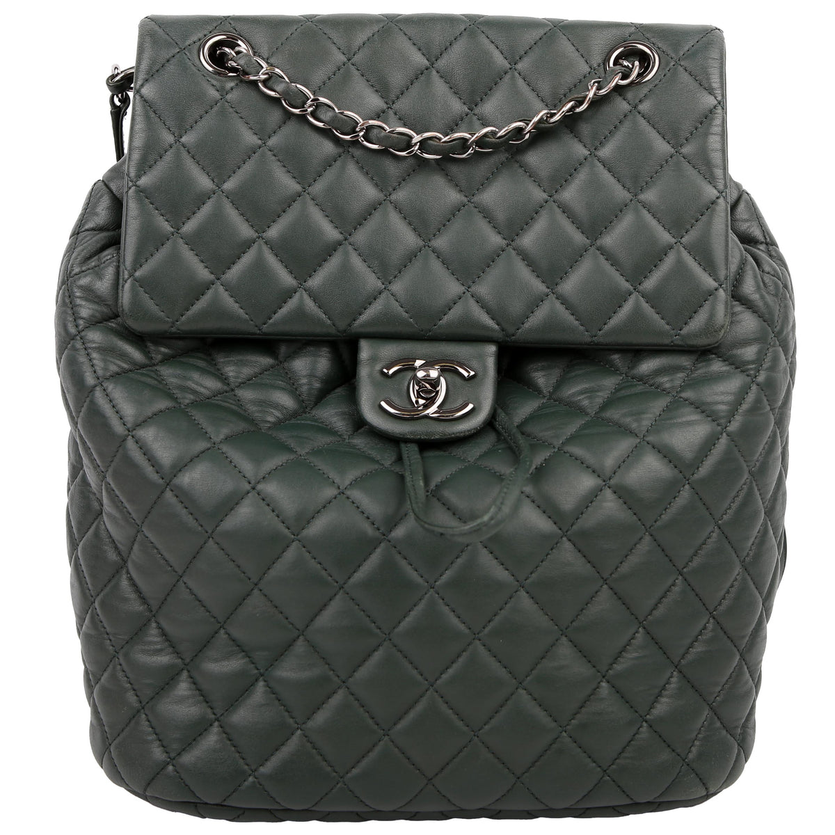 Urban Spirit Backpack Small Calfskin Green display picture 1