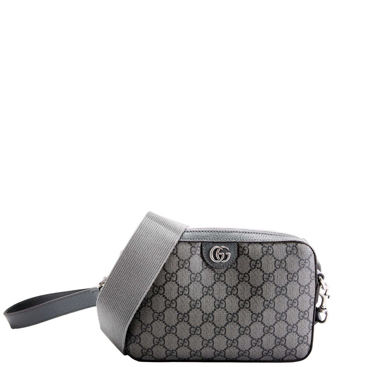699439 GG Supreme Ophidia Wristlet Crossbody Grey