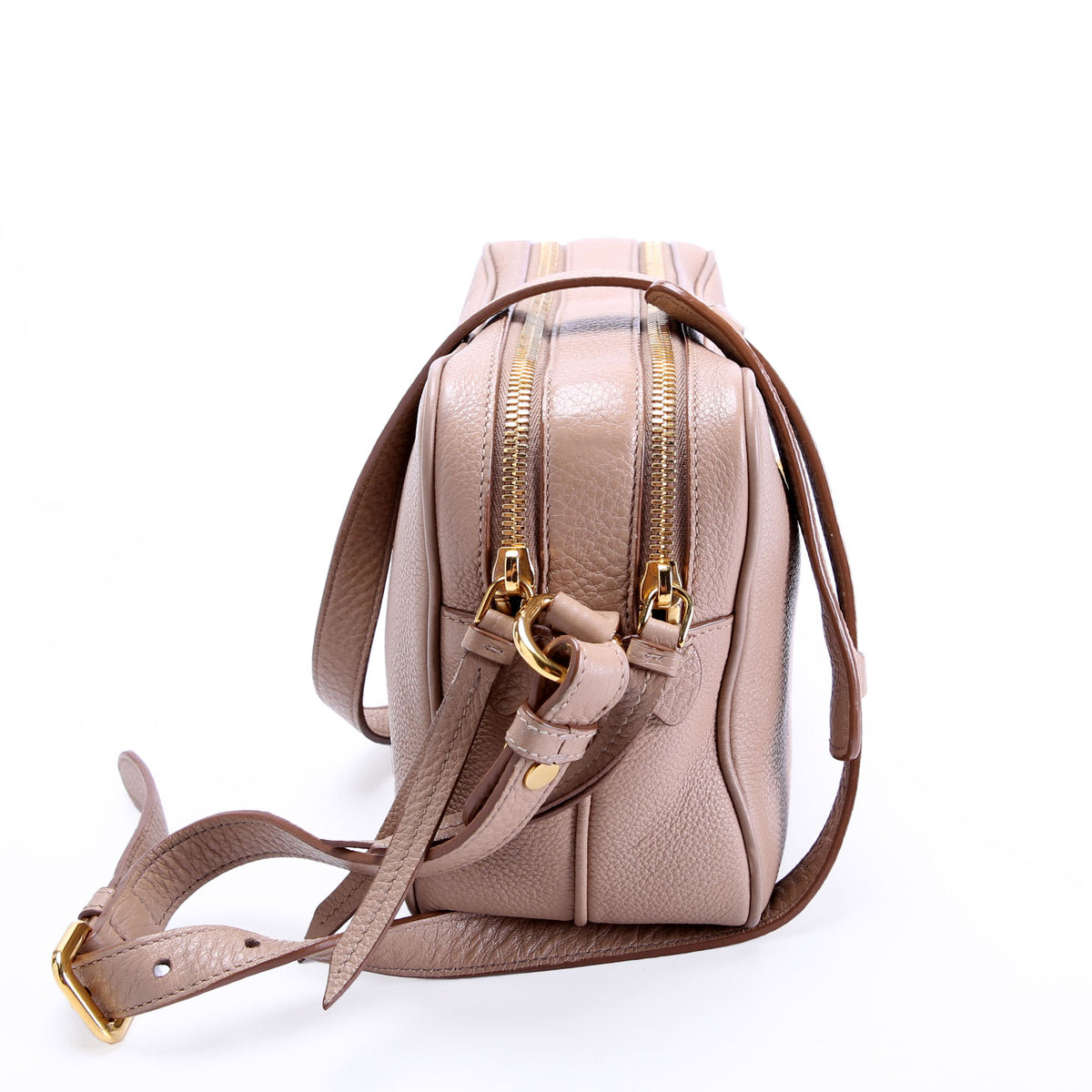 ボビ 1BH079 Vitello Phenix Camera Bag Beige