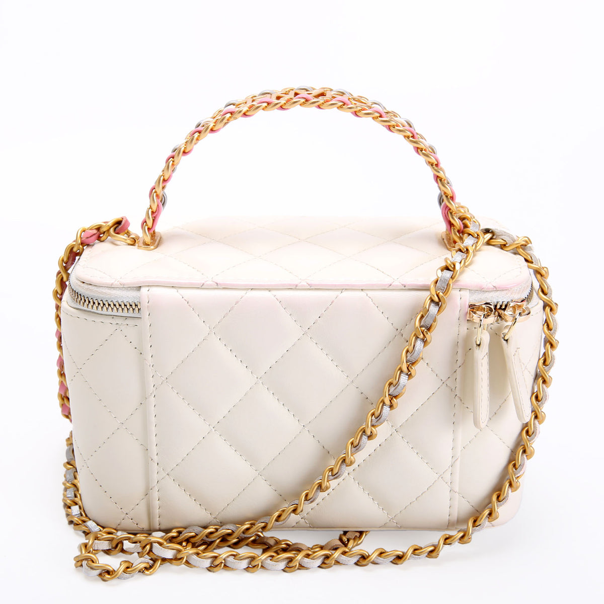 Pick Me Up Vanity Mini Case Calfskin RFID Cream