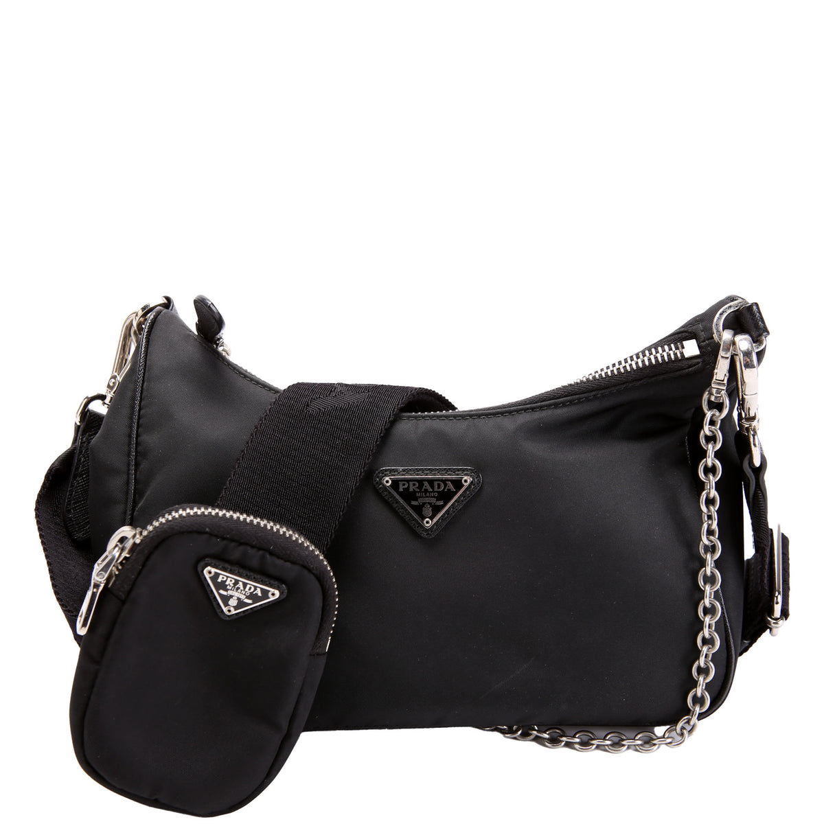 1BH204 Nylon Re-Edition 2005 Shoulder Bag Black