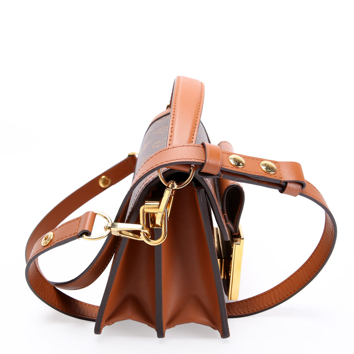 未使用　MOTIV ユナイテッド リボルト　15ポンド Dauphine Mini Lock XL Reverse Monogram Brown