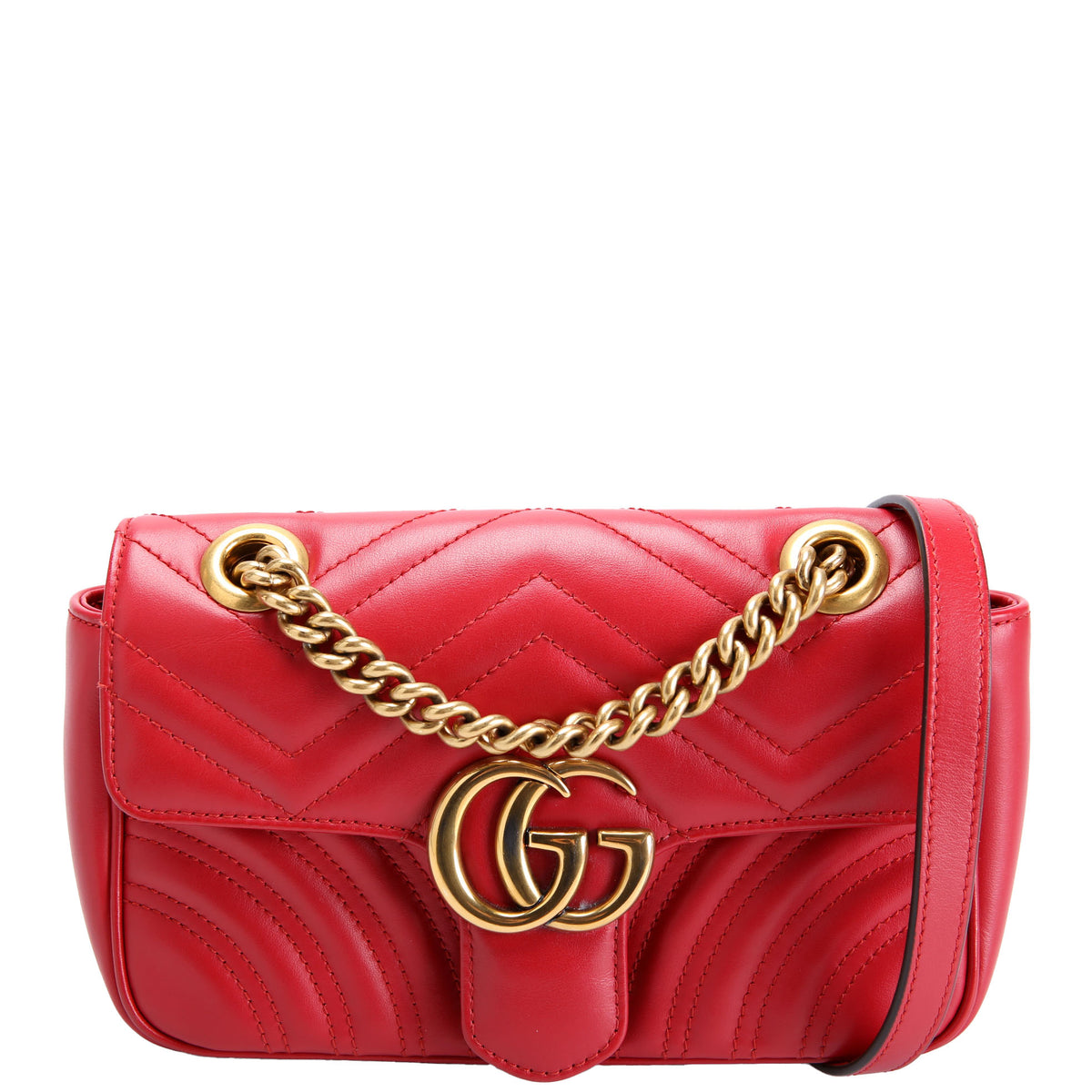 446744 Marmont Leather Shoulder Mini FLap