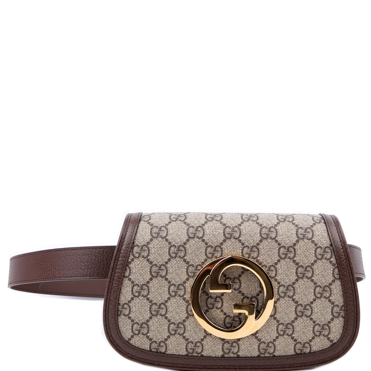 703807 Blondie GG Supreme Belt Bag Brown