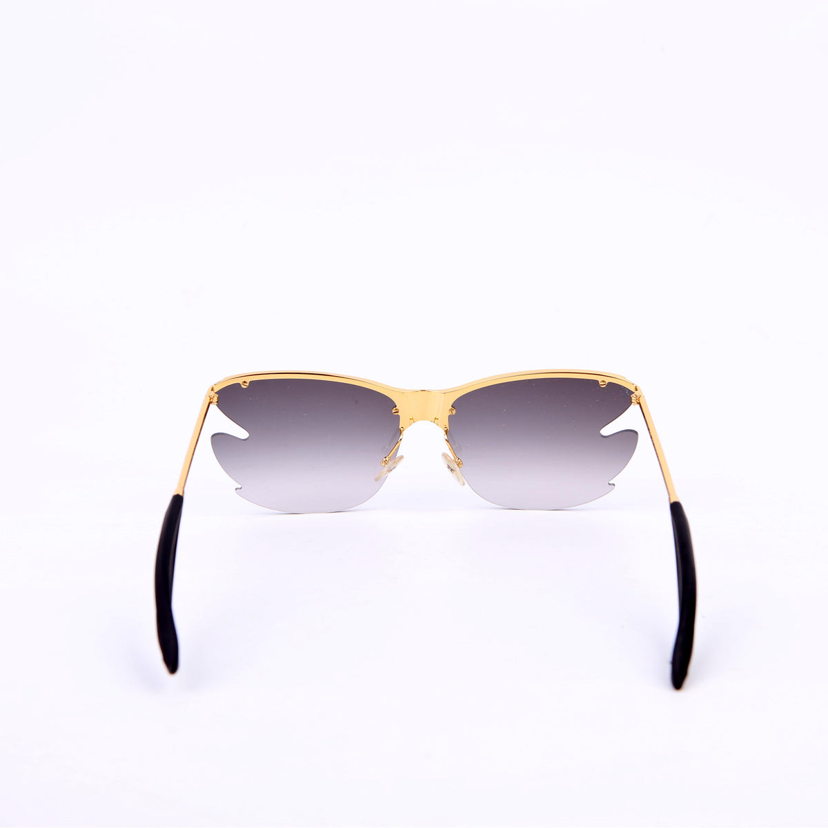 Z1233E Bohemian Vuittony Square Sunglasses Black