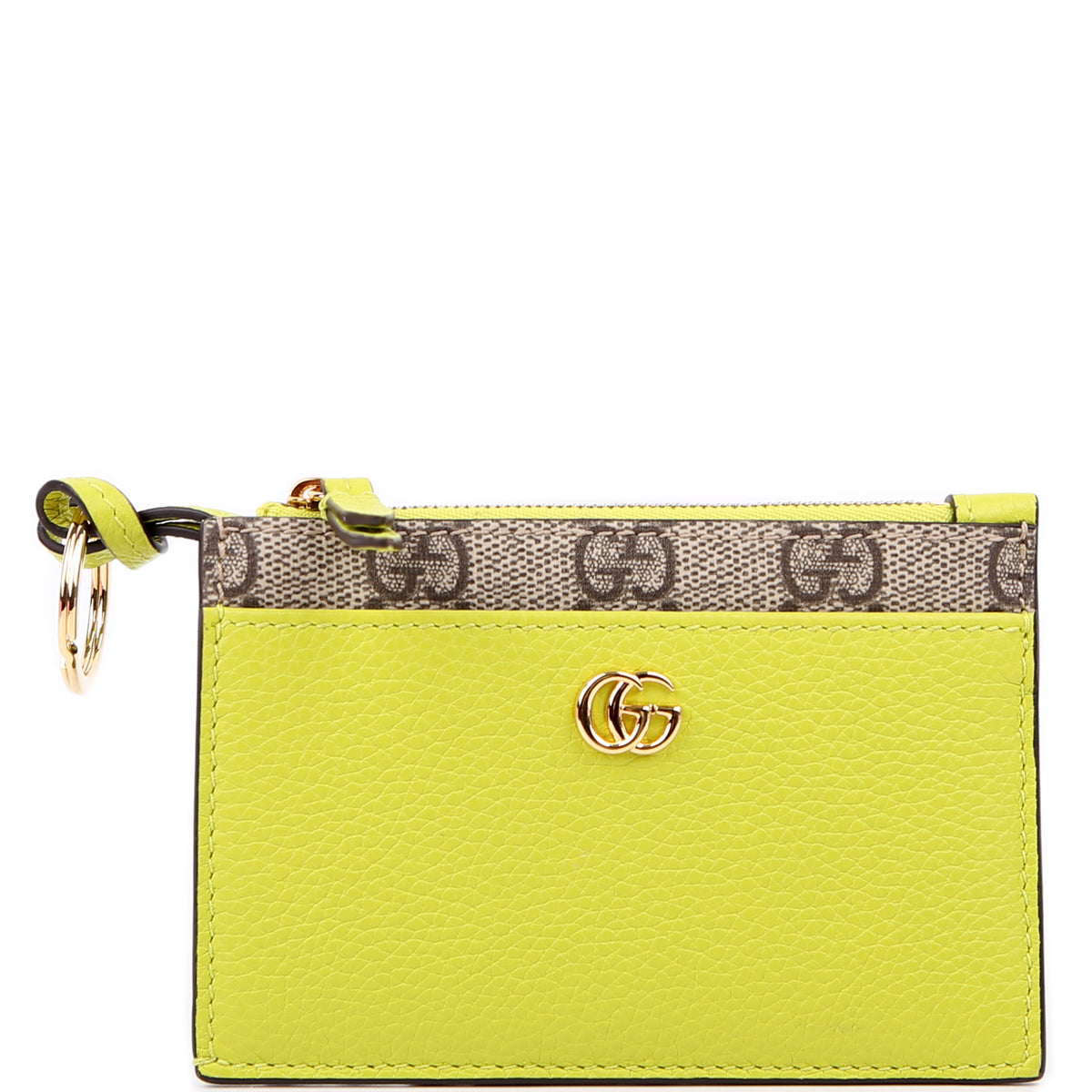 GUCCI キーホルダー 837966 GG Marmont Zip Key Pouch Green