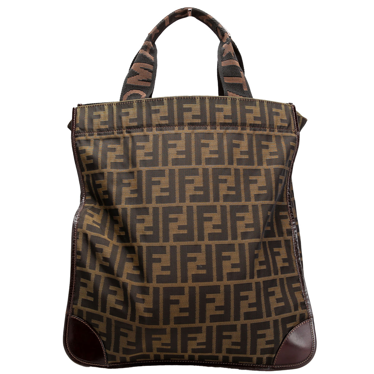 Zucca Foldable Tote Vintage Brown