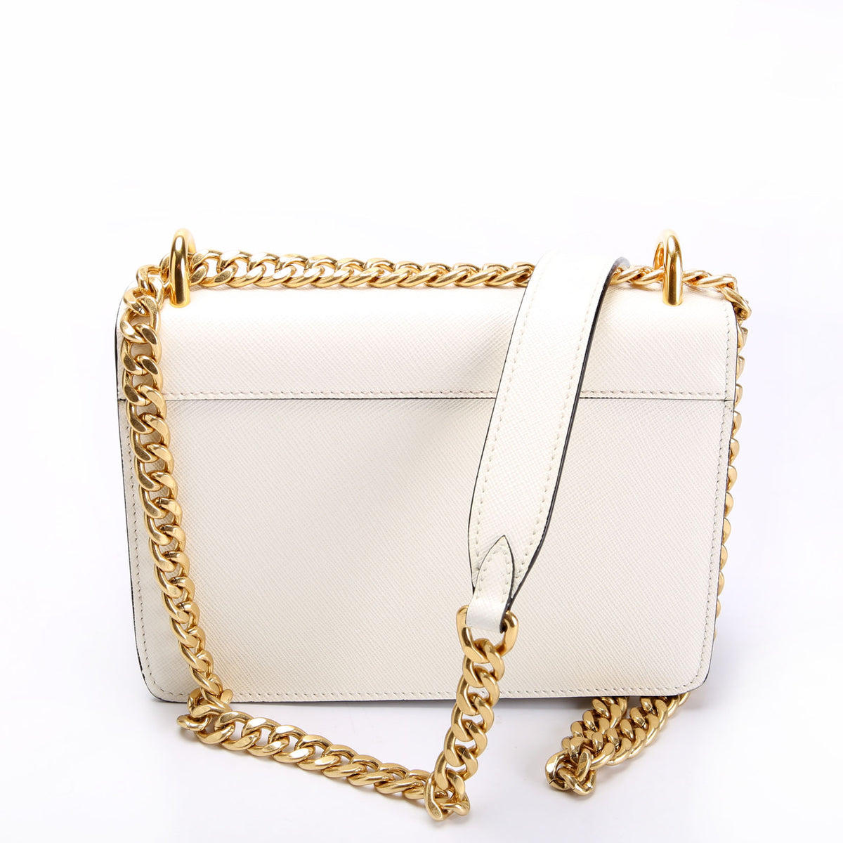 1BD133 Saffiano Chain Crossbody