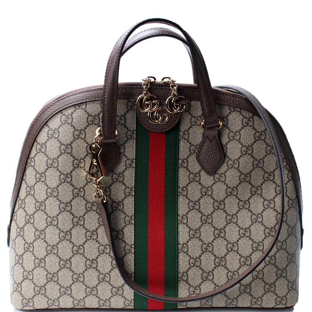 Gucci Ophidia GG medium top handle bag 524532 Dark Coffee