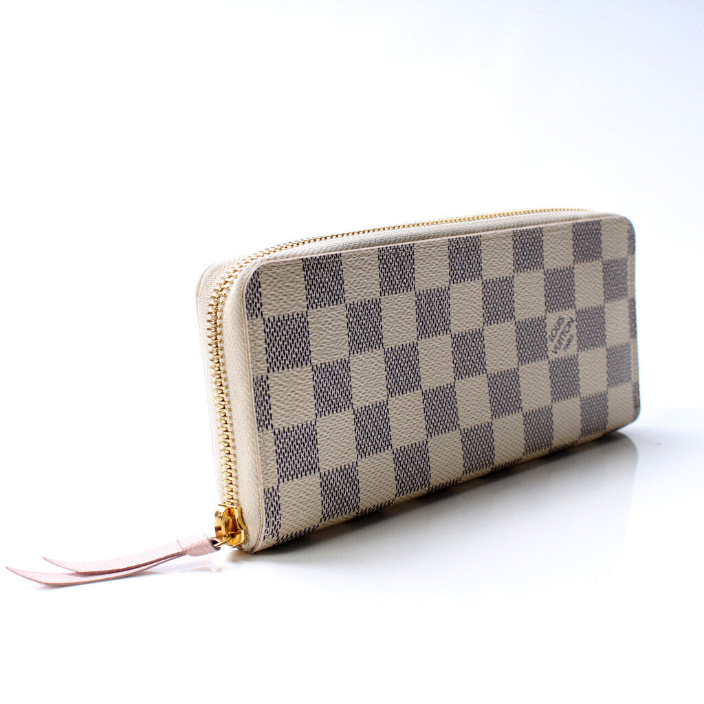 Clemence Wallet Damier Azur – Keeks Designer Handbags