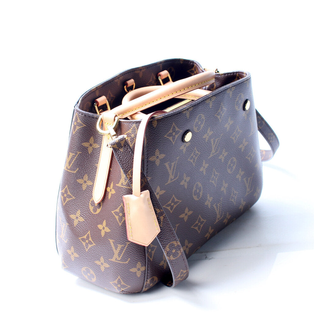 Louis Vuitton pre-owned monogram Montaigne BB handbag - ShopStyle