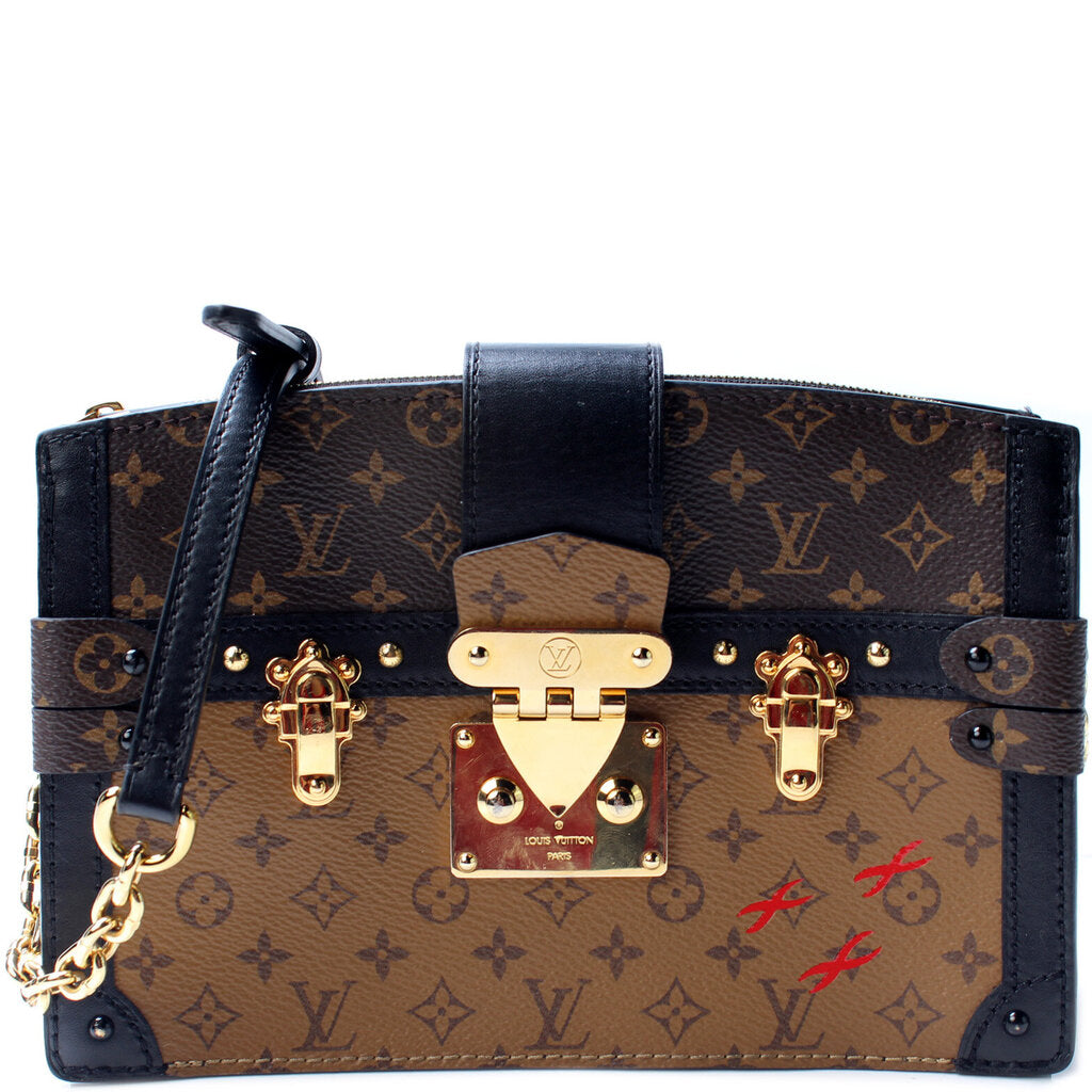 Louis Vuitton Reverse Monogram Trunk Clutch - Brown Clutches, Handbags -  LOU647033