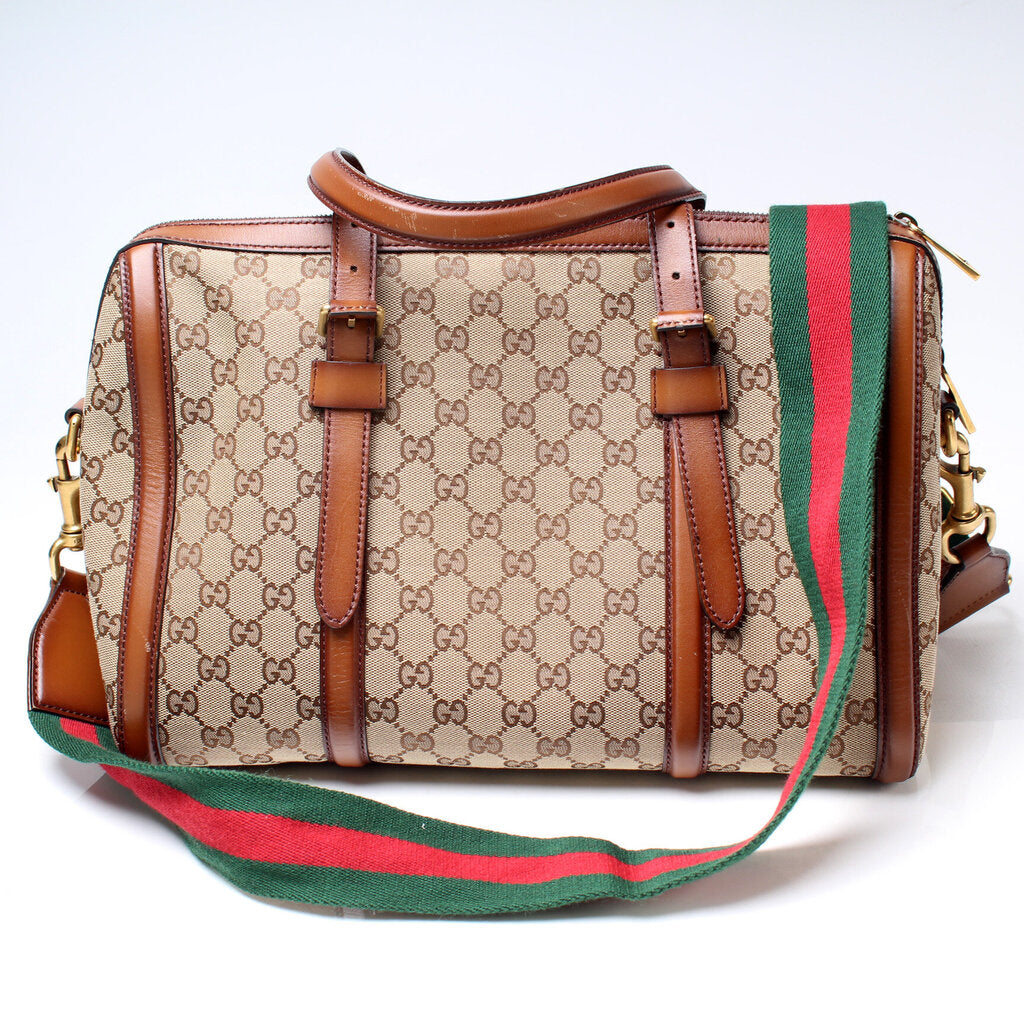 381044 Lady Web Boston Bag – Keeks Designer Handbags