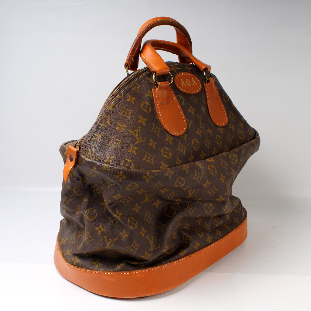 Louis Vuitton Steamer Monogram PM Brown/Black in Coated Canvas with Orange  - US