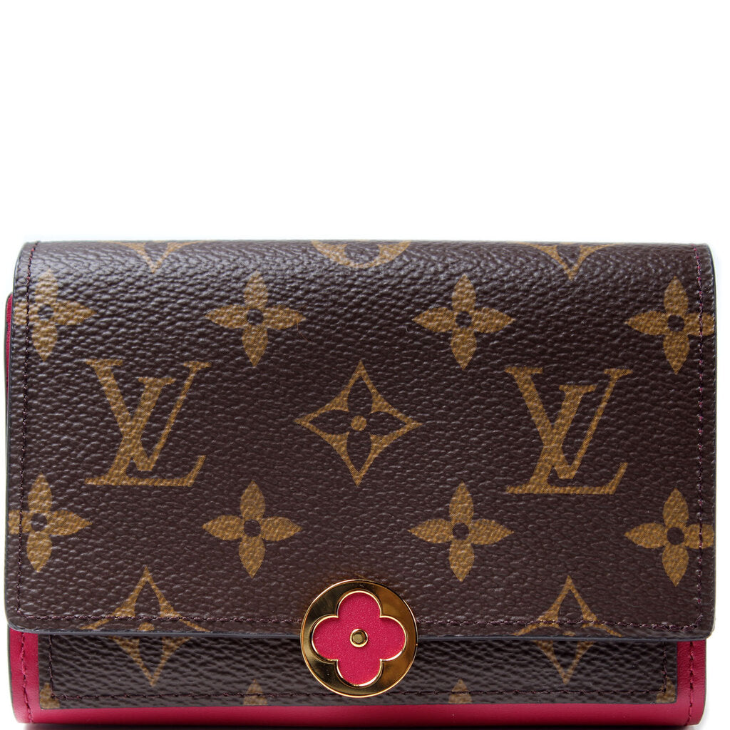 Louis Vuitton, Bags, Louis Vuitton Flore Compact Wallet