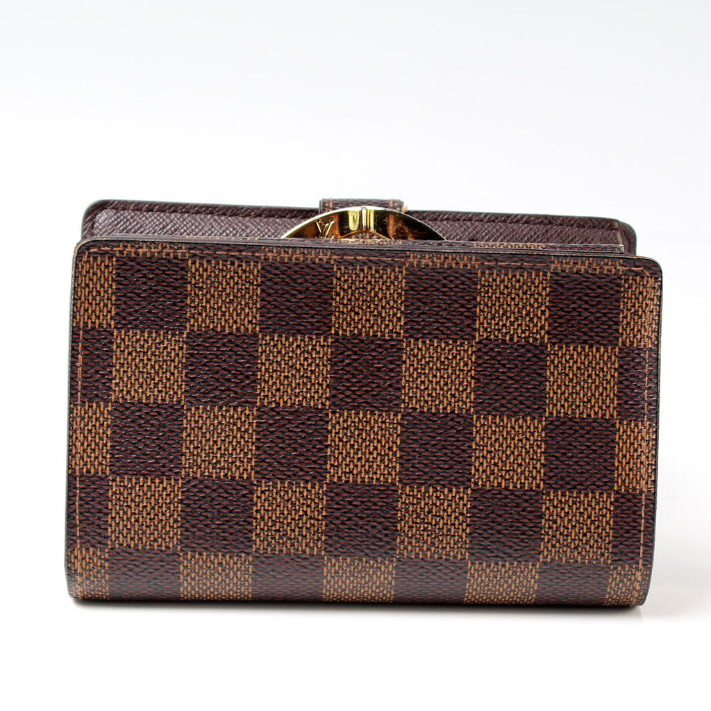 LOUIS VUITTON French Purse Wallet in Damier Ebene - More Than You Can  Imagine