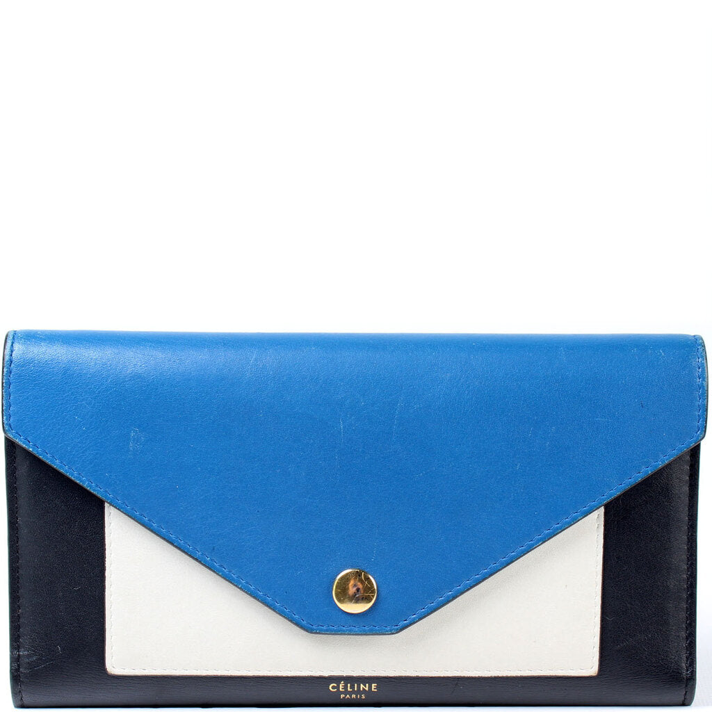 logo-plaque leather backpack Blau, Celine Wallet 382931