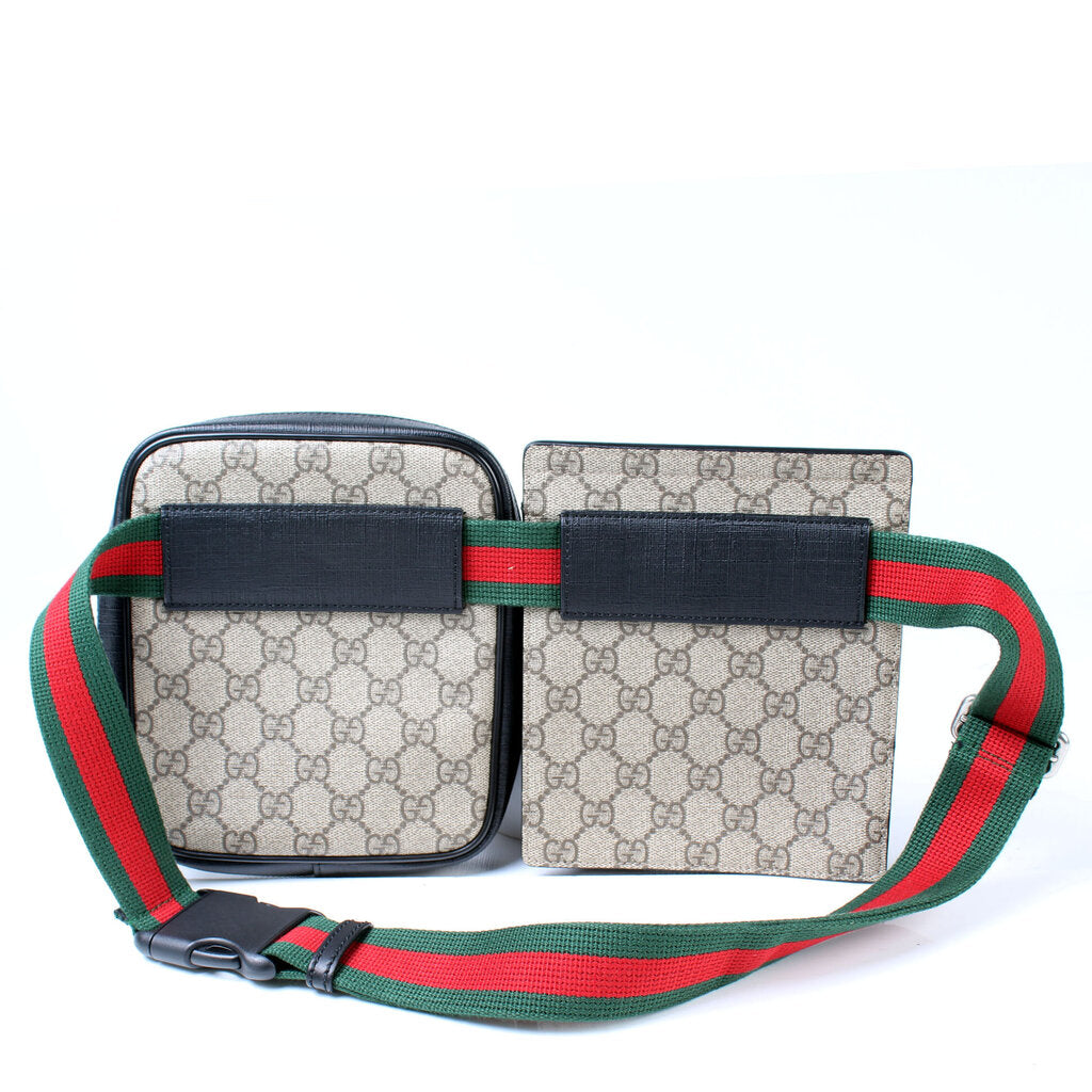 GUCCI GG Supreme Canvas Belt Bag Beige 450956