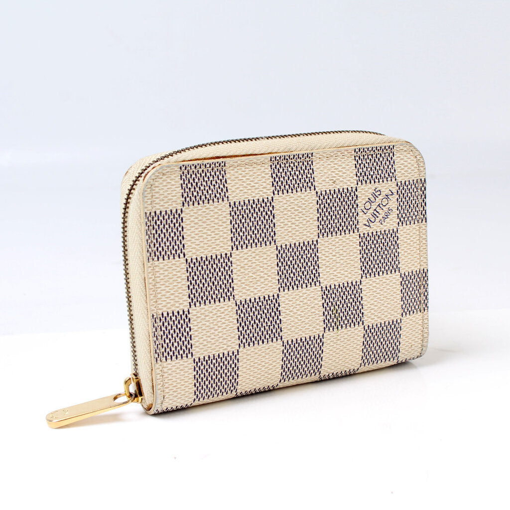 Zippy Coin Purse Damier Azur – Keeks Designer Handbags