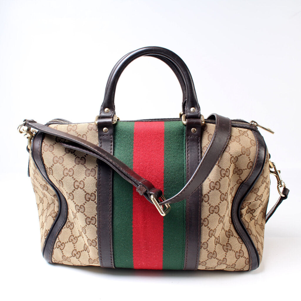 Gucci Boston Speedy 25 Handcarry, Luxury, Bags & Wallets on Carousell