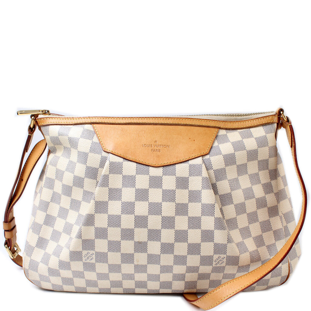 Louis Vuitton, Bags, Louis Vuitton Damier Azur Siracusa Mm Shoulder Bag  Crossbody