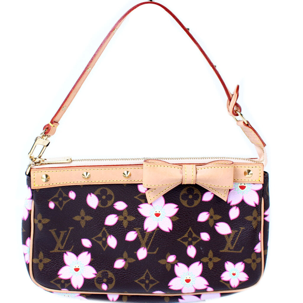 Cherry Blossom Pochette Bag - Pink Monogram – ZAK BAGS