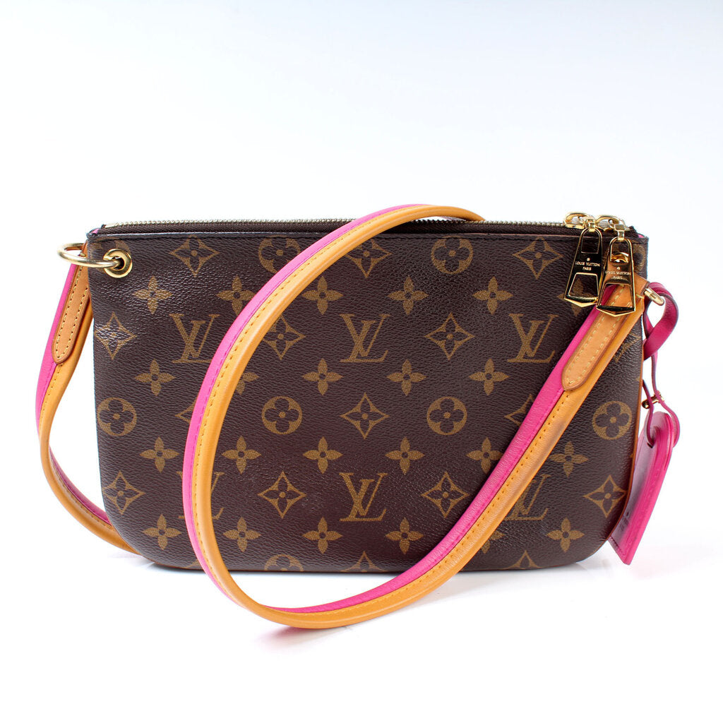Pre-owned Louis Vuitton Lorette Leather Crossbody Bag In Brown